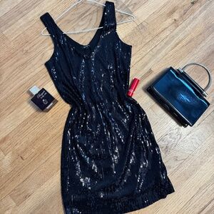 Stylish dress with sequins